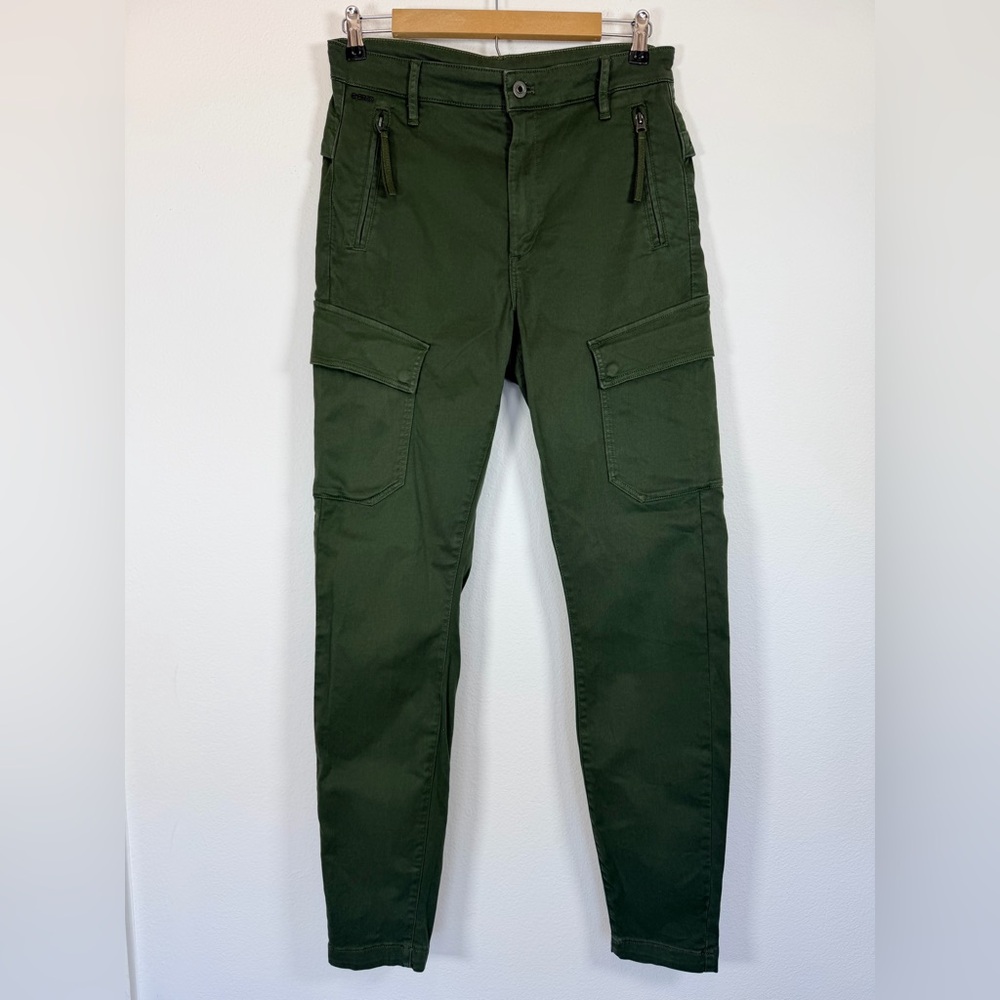G-Star RAW High G-Shape Cargo Skinny Pants Dark Olive Green 30/32